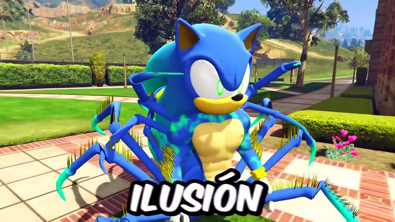 ENTRANDO en LA ESCUELA de SPIDER SONIC LA PELICULA en GTA 5 !! (Sonic Movie mod)