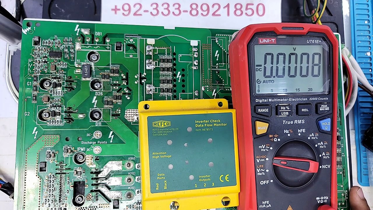 Gree DC Inverter AC Compressor 3-4 Ampere Par Band Ho Kar Start Ho Raha Hai - Outdoor PCB Repair - Babar Electronics HVACR