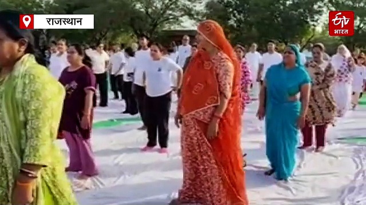 अंतरराष्ट्रीय योग दिवस: मंत्री किरोड़ी ने योग को बताया स्वस्थ जीवन का आधार, जोधपुर में तीन मंत्रियों संग 4000 लोगों ने किया योग