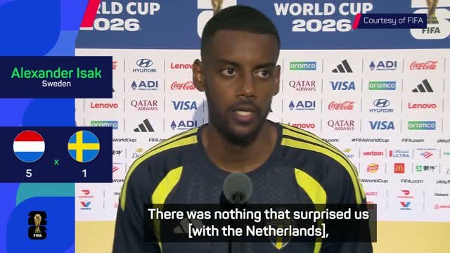 Isak wasn't surprised by Dutch dominance