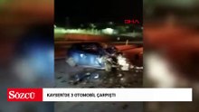 Kayseri’de 3 otomobil çarpıştı: 1 ölü, 5 yaralı