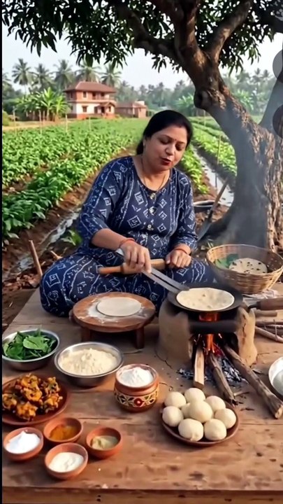 खेत में बैठ कर खाने का मज़ा ही अलग है