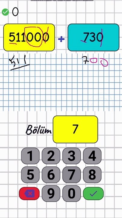 5.5- Sıfırla Biten 3 Basamaklı Sayıları Bölme - 4. Sınıf Matematik #shorts