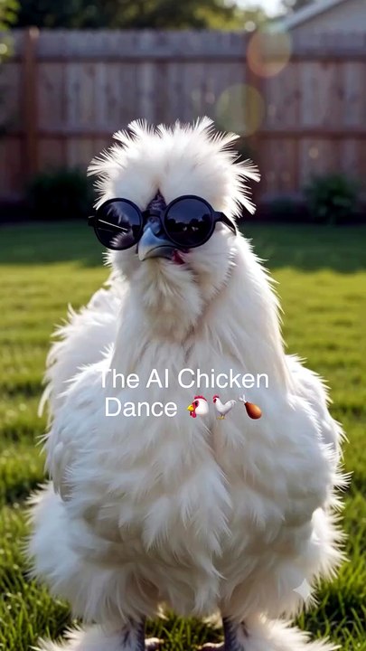 The AI Chicken Dance 🐔🐓🍗 #funnyanimals #chicken #geminipro #aidance.mp4