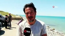 Eyüpsultan Ağaçlı sahilinde denizden askeri mühimmat çıktı
