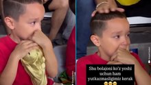 Kolombiyalı taraftarlardan ağlayan Özbek Çocuğa tezahüratlı destek