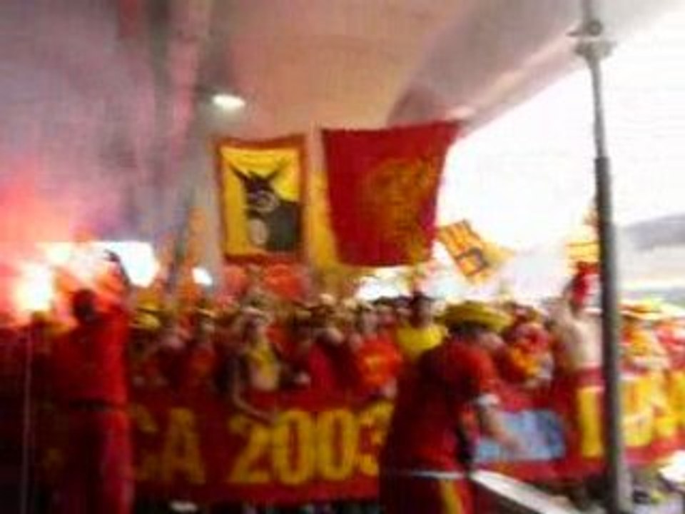 feu a la gare