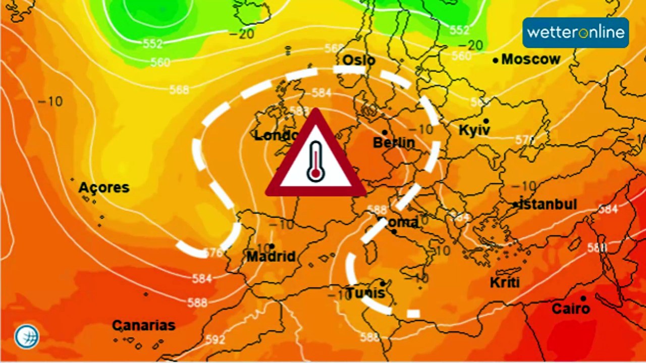 Extreme heat brought on by the "Omega" weather pattern