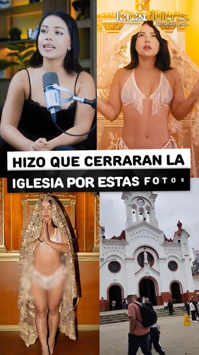 Esta tiktoker hizo que cerraran una iglesia por tomarse estas fotos