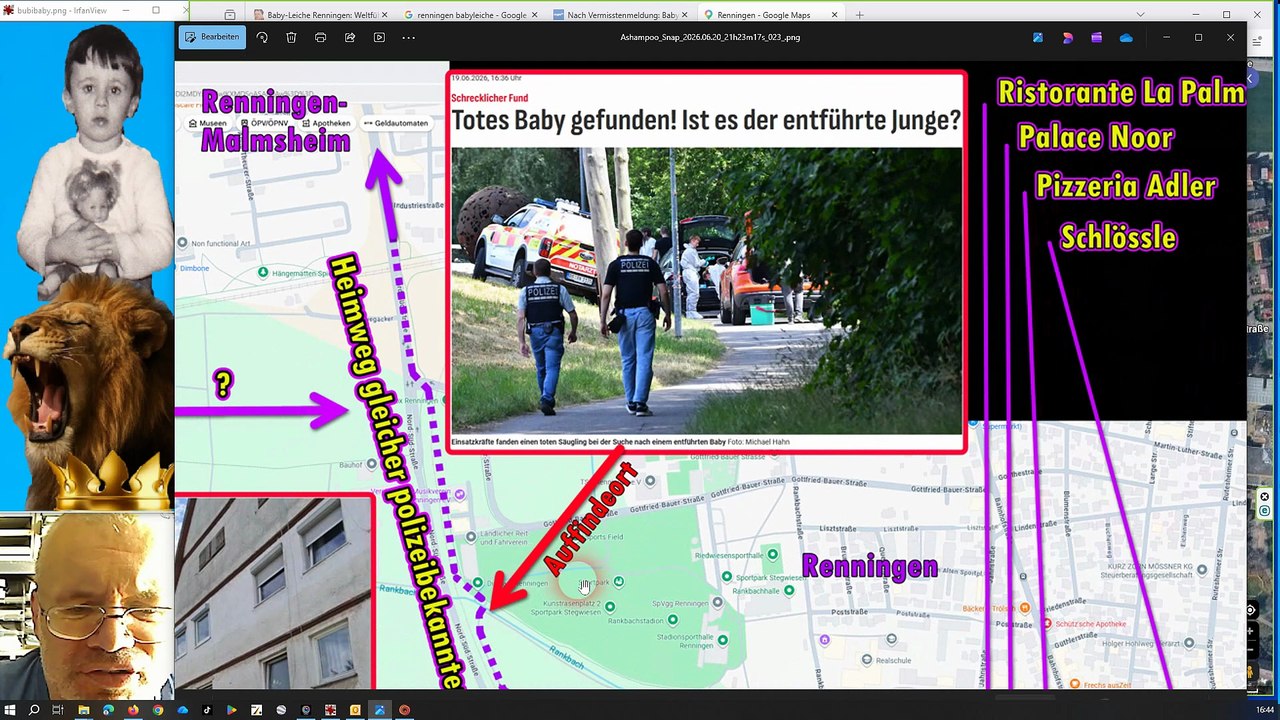 Baby-Leiche Renningen: Weltführer pampert Polizei, Politik, Idioten-Medien … pauschal dumme kleine Menschheit