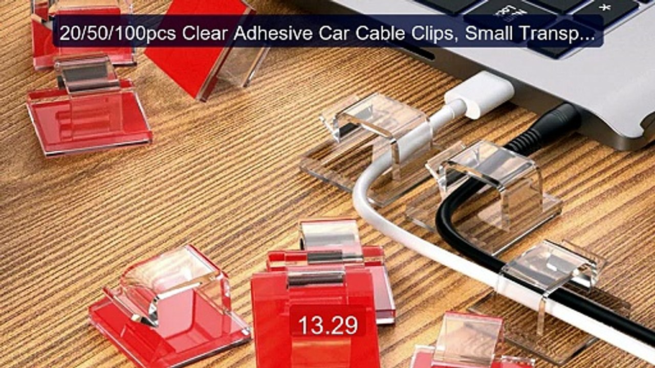 20/50/100pcs Clear Adhesive Car Cable Clips, Small Transparent Wir... -- Best Deal 2026 | Shop Now!