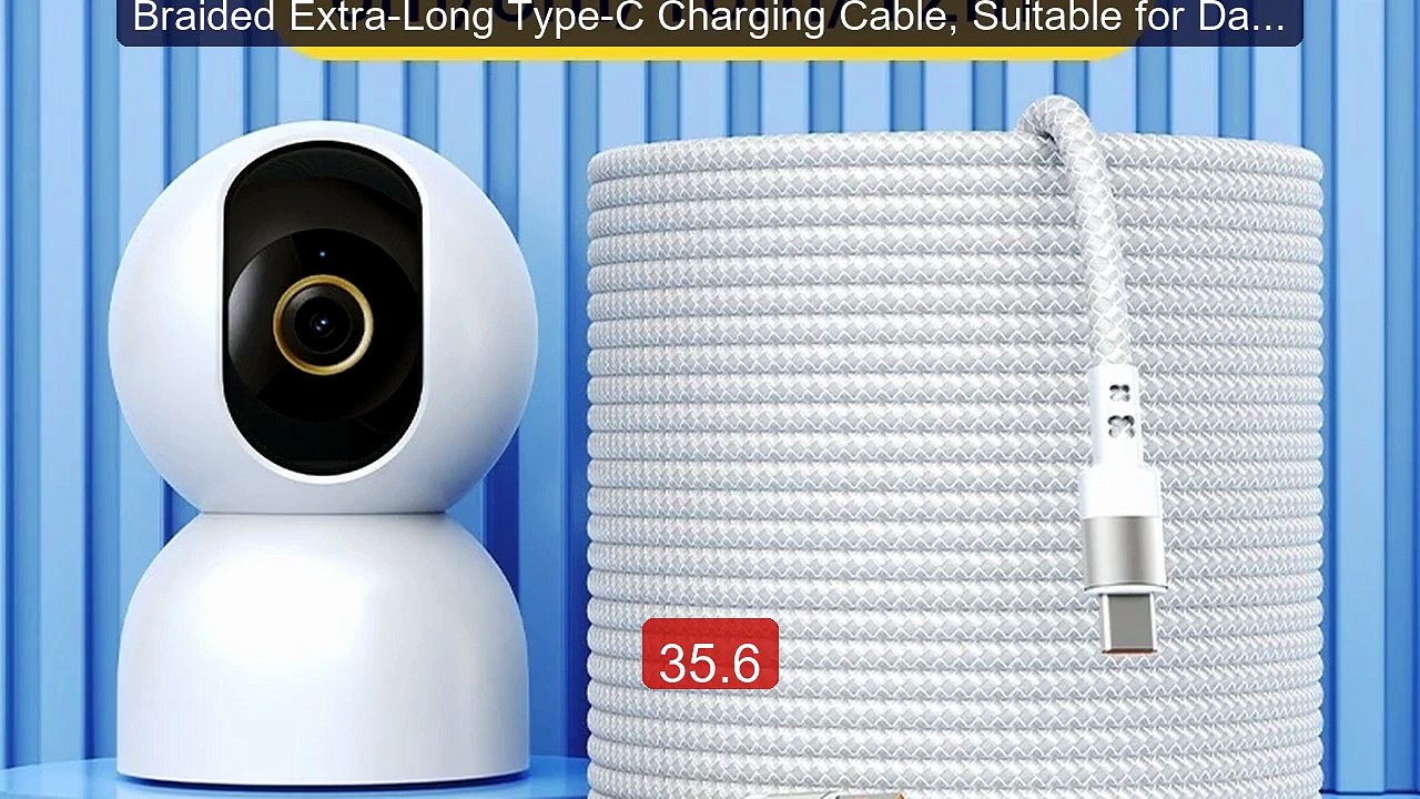 Braided Extra-Long Type-C Charging Cable, Suitable for Dashcam... -- Best Buy 2026 | Great Quality!