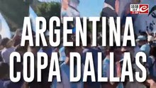Argentina copa Dallas: Banderazo, apoyo e ilusión por la Scaloneta