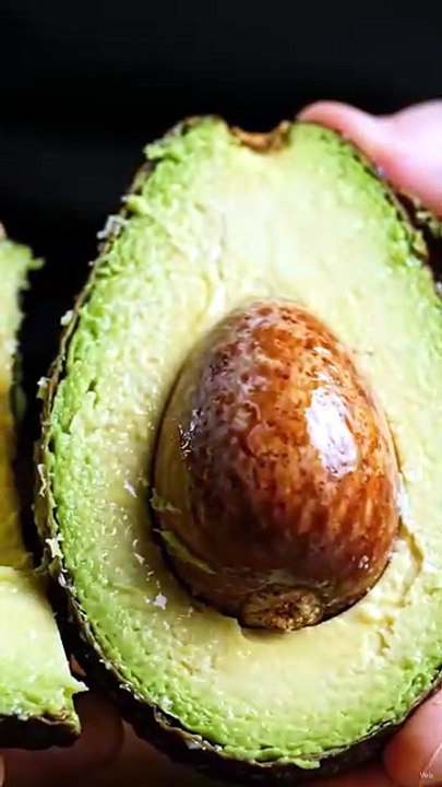 Avocado Sliced Open Revealing Golden Seed | Satisfying Fruit Reveal Animation