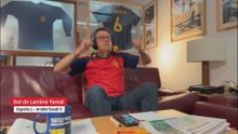 Reaccón de Roncero a los goles del España Arabia Saudí