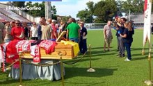 L'ultimo saluto a Igor Protti allo stadio Romeo Neri. Il video