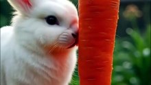Cute Bunny Eating Rainbow Vegetables 🐰🌈 | Crunchy ASMR Sounds