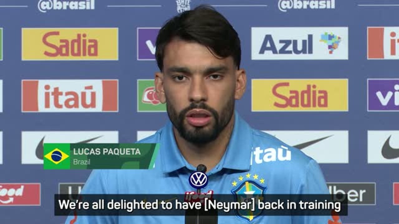 Paqueta delighted to see 'vital' Neymar back in Brazil training