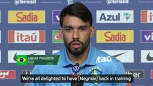 Paqueta delighted to see 'vital' Neymar back in Brazil training