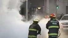 Se incendió un auto en Dorrego y Alsina