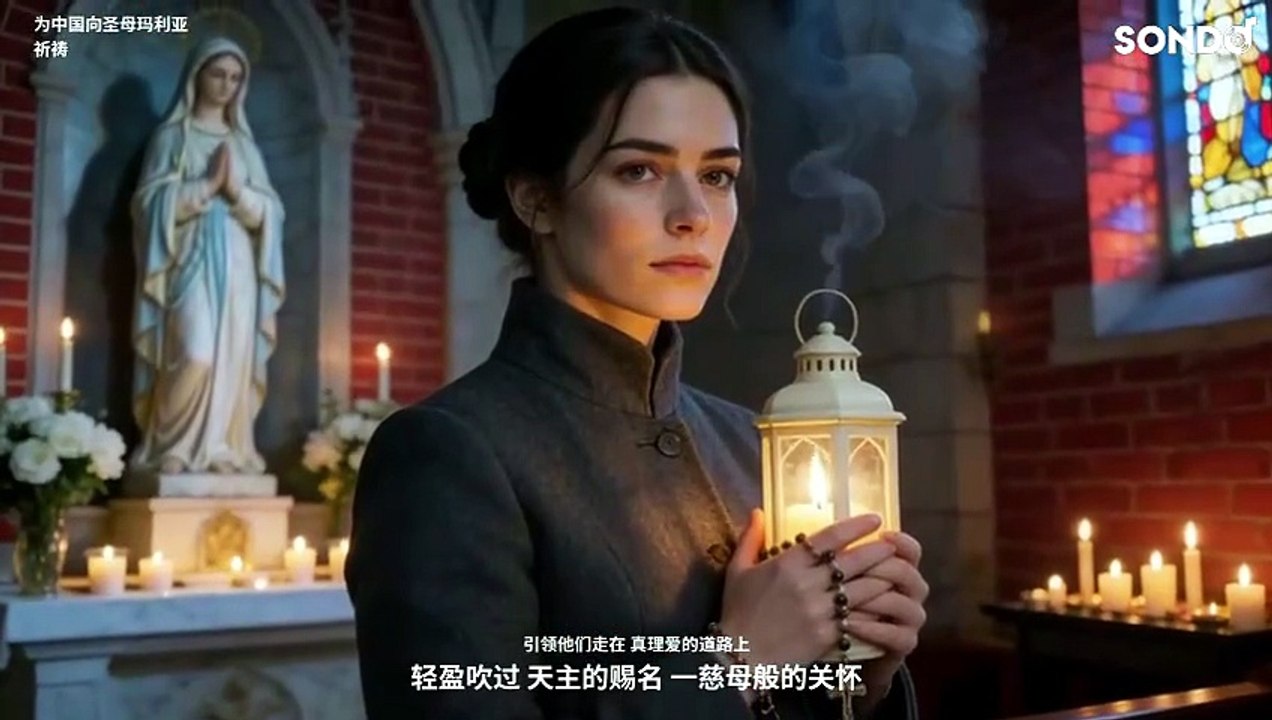 为中国向圣母玛利亚祈祷