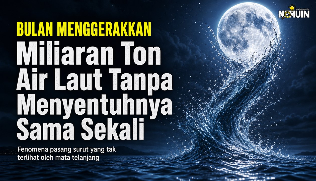 Rahasia Gravitasi Bulan yang Menggerakkan Miliaran Ton Air Setiap Hari