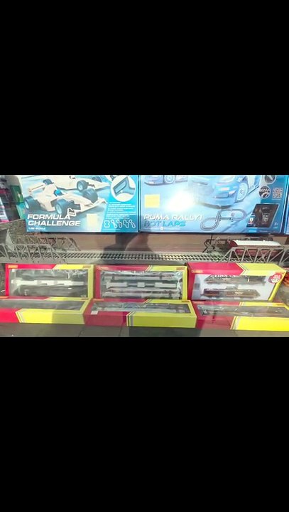 Happy fathers day from Janes Trains tooting model store uk shop window display 0 gauge br Terrier loco and stock and club member Jordan 2026 Bachmann 00 gauge track inspection trolley test run june4th2026.