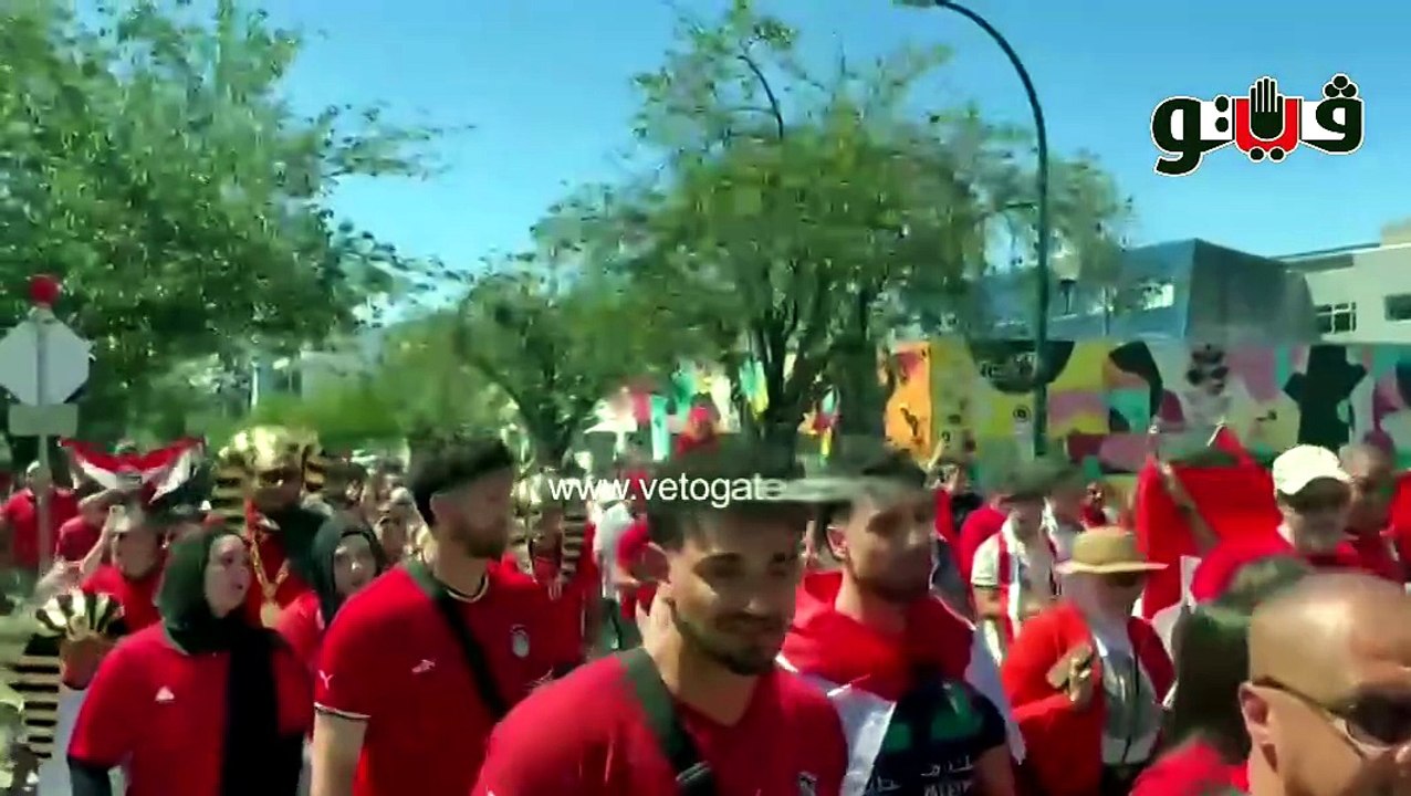 «منتخبنا مافيش زيه».. جماهير مصر تشعل شوارع كندا قبل مواجهة نيوزيلندا في كأس العالم