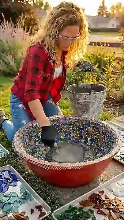 I Made This Mosaic Water Fountain By Hand… It Actually Works 😱💧✨