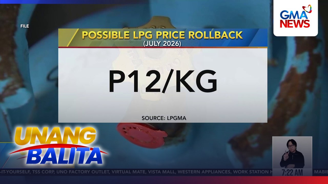 Posible raw magkaroon ng rollback sa presyo ng LPG sa susunod na buwan | Unang Balita