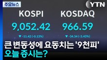 큰 변동성에 요동치는 '9천피'...오늘 증시는? / YTN