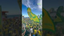 Torcida brasileira faz a festa em Miami e canta novo hit: 'Copa do Mundo é guerra' #shorts