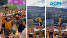 ‘Shoey, shoey!’: Aussie soccer fans celebrate World Cup in true blue spirit