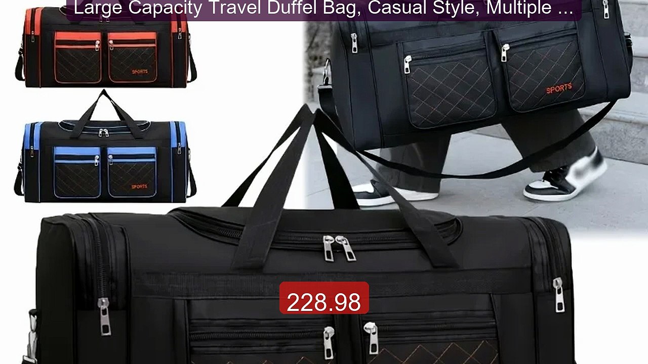 Large Capacity Travel Duffel Bag, Casual Style, Multiple Compartmen... -- Top Rated 2026 | Buy Now!