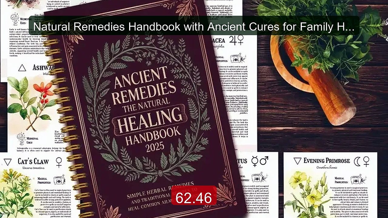 Natural Remedies Handbook with Ancient Cures fo...
