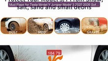Mud Flaps for Tesla Model Y Juniper Model 3 2025 2026 Soft ... -- Top Pick 2026 | Unbeatable Price!