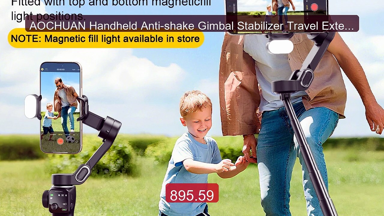 AOCHUAN Handheld Anti-shake Gimbal Stabilizer Travel Extended Self... -- Best Deal 2026 | Shop Now!