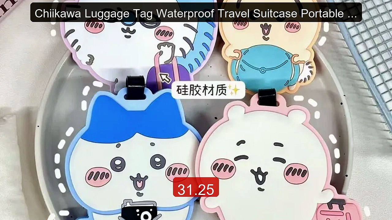 Chiikawa Luggage Tag Waterproof Travel Suitcase Portable ID Tag An... -- Best Deal 2026 | Shop Now!