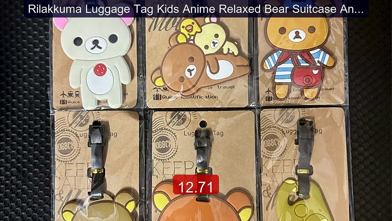 Rilakkuma Luggage Tag Kids Anime Relaxed Bear Suitcase Anti... -- Top Pick 2026 | Unbeatable Price!