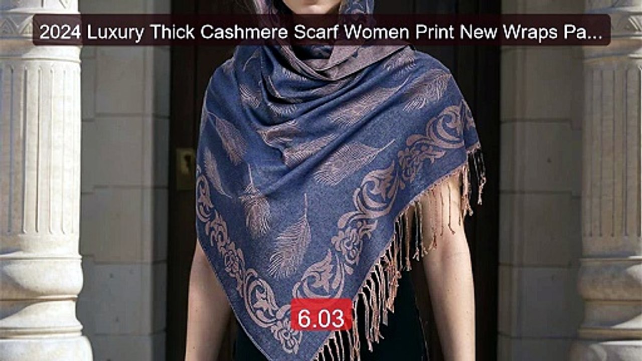 2024 Luxury Thick Cashmere Scarf Women Print New Wraps Pashmin... -- Best Buy 2026 | Great Quality!