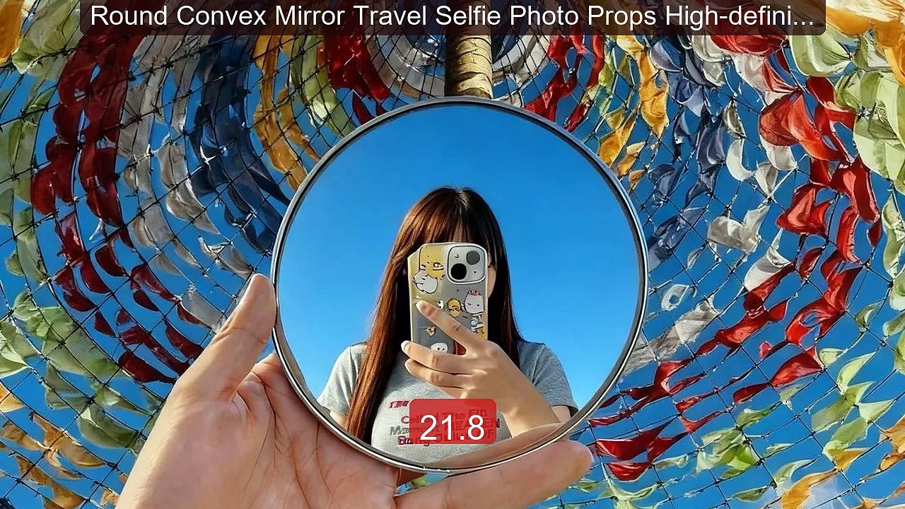 Round Convex Mirror Travel Selfie Photo Props High-definition ... -- Hot Deal 2026 | Limited Offer!