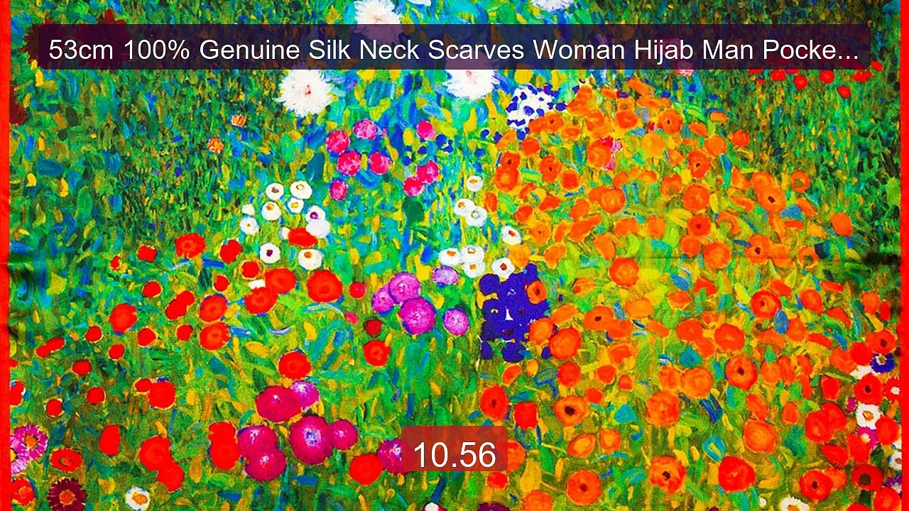 53cm 100% Genuine Silk Neck Scarves Woman Hijab Man Pocket Squ... -- Hot Deal 2026 | Limited Offer!