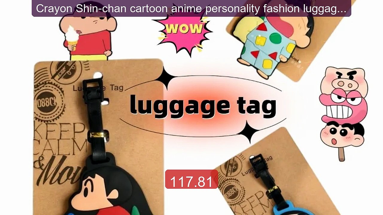 Crayon Shin-chan cartoon anime personality fashion luggage tag... -- Best Buy 2026 | Great Quality!