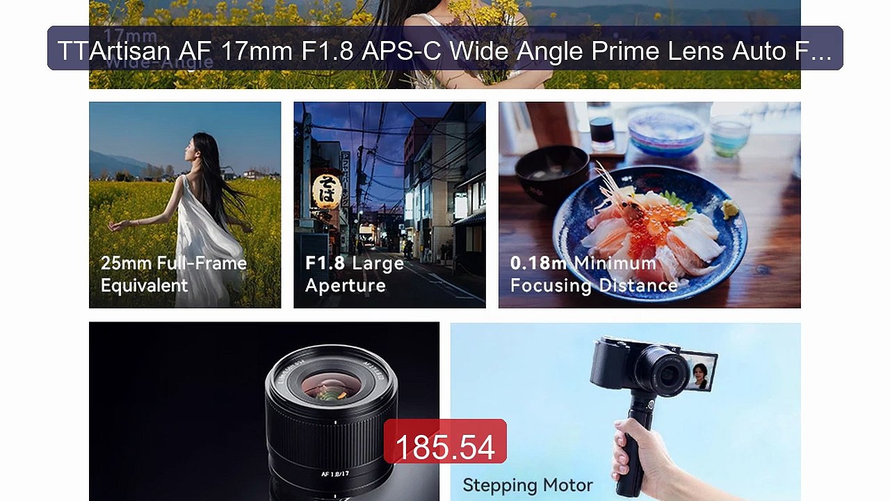 TTArtisan AF 17mm F1.8 APS-C Wide Angle Prime Lens Auto Focus... -- Amazing Value 2026 | Must Have!