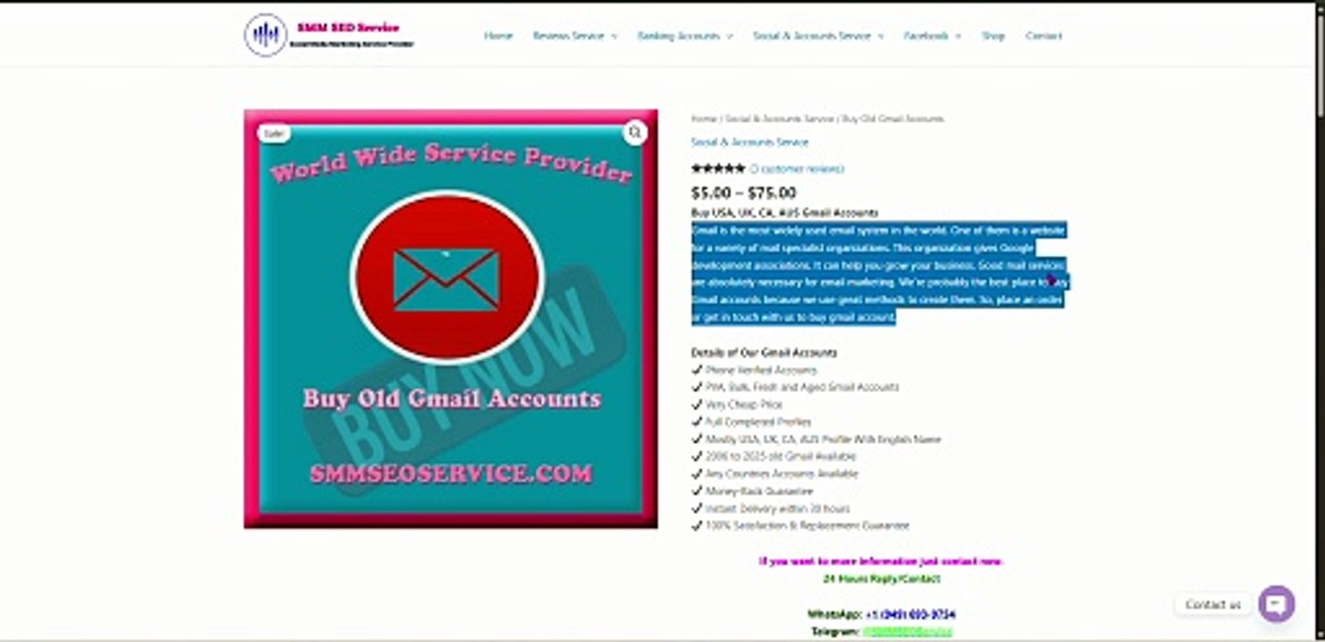 7 Recommended Sites for Buying Gmail Accounts