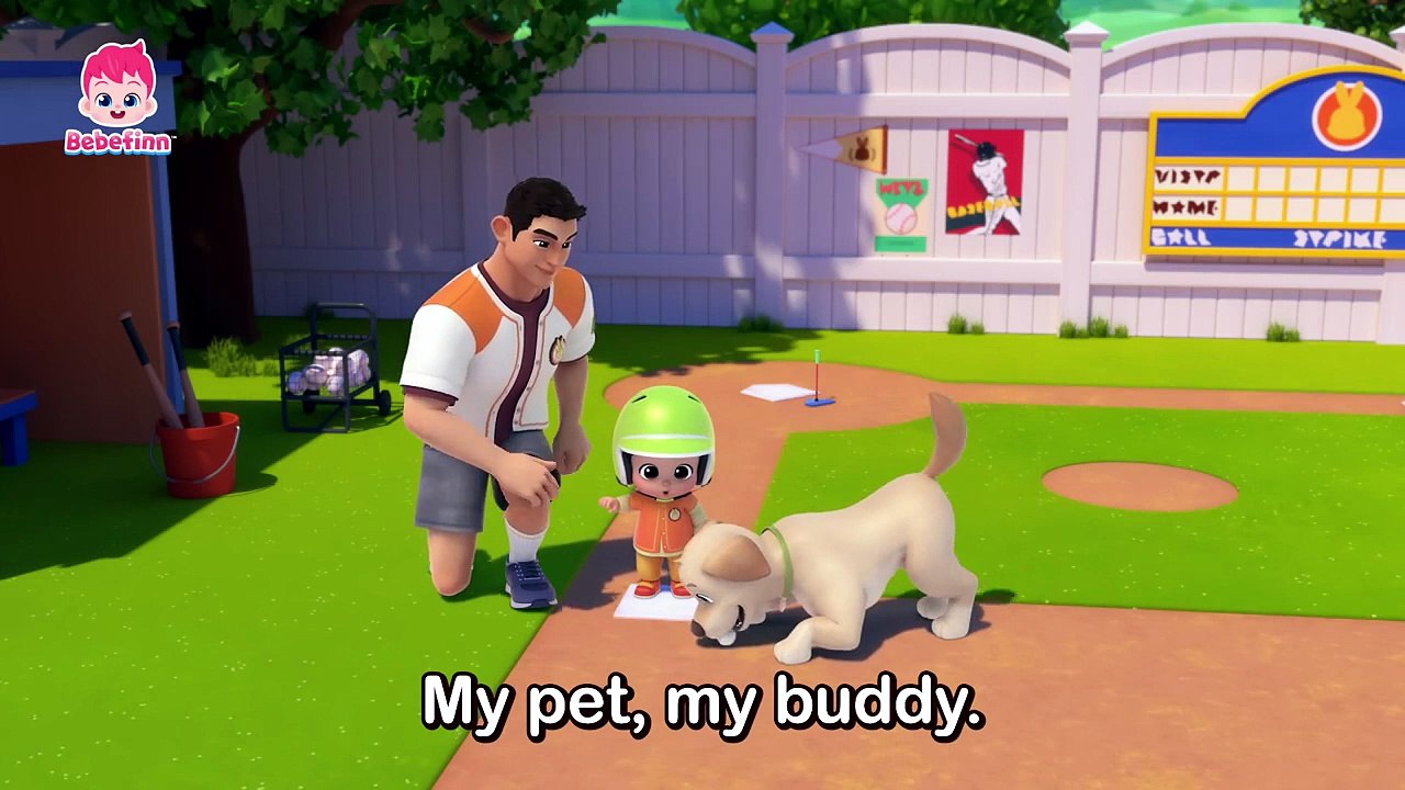 My Pet, My Buddy! 🐶 | EP205 | Cute Puppy & Pet Care Song | Bebefinn Nursery Rhymes