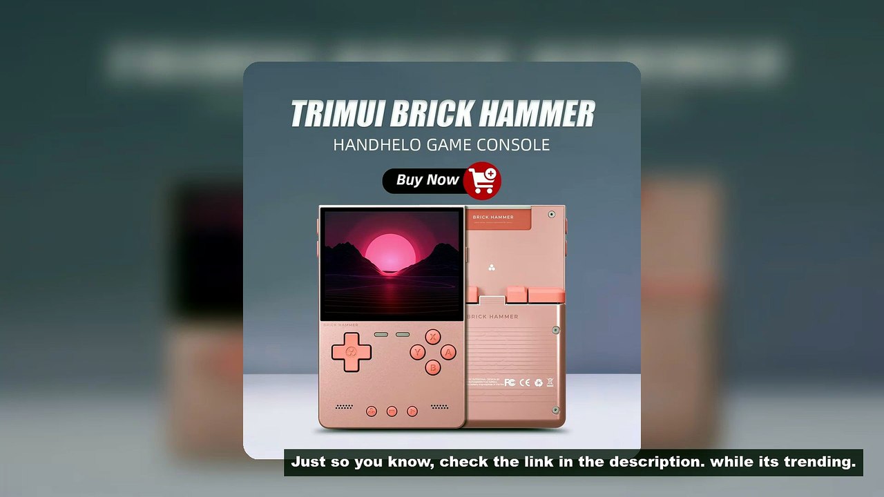 AMPOWN TRIMUI BRICK HAMMER Handheld Game Console Retro Video Games 3.2'' IPS Screen Full Metal CNC L