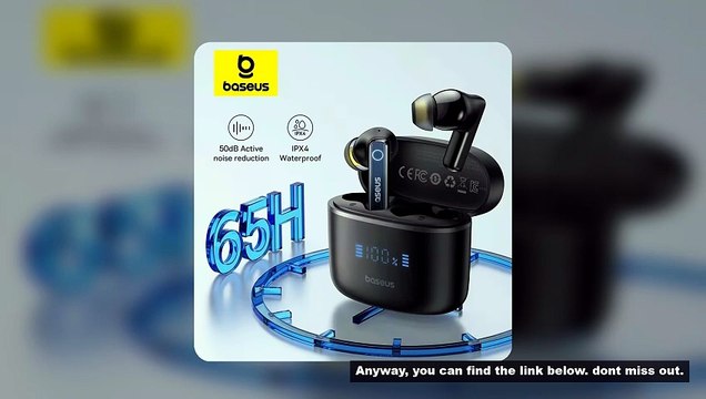 Baseus Bowie 30 Wireless Earphones 50dB Noise Reduction 65Hrs Long Playtime Bluetooth 5.3 Earbuds 6