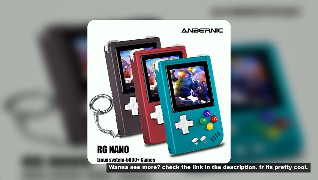 ANBERNIC RG NANO Pocket Mini Handheld Game Player Metal Shell 1.54" IPS Screen Game Console Linux 10