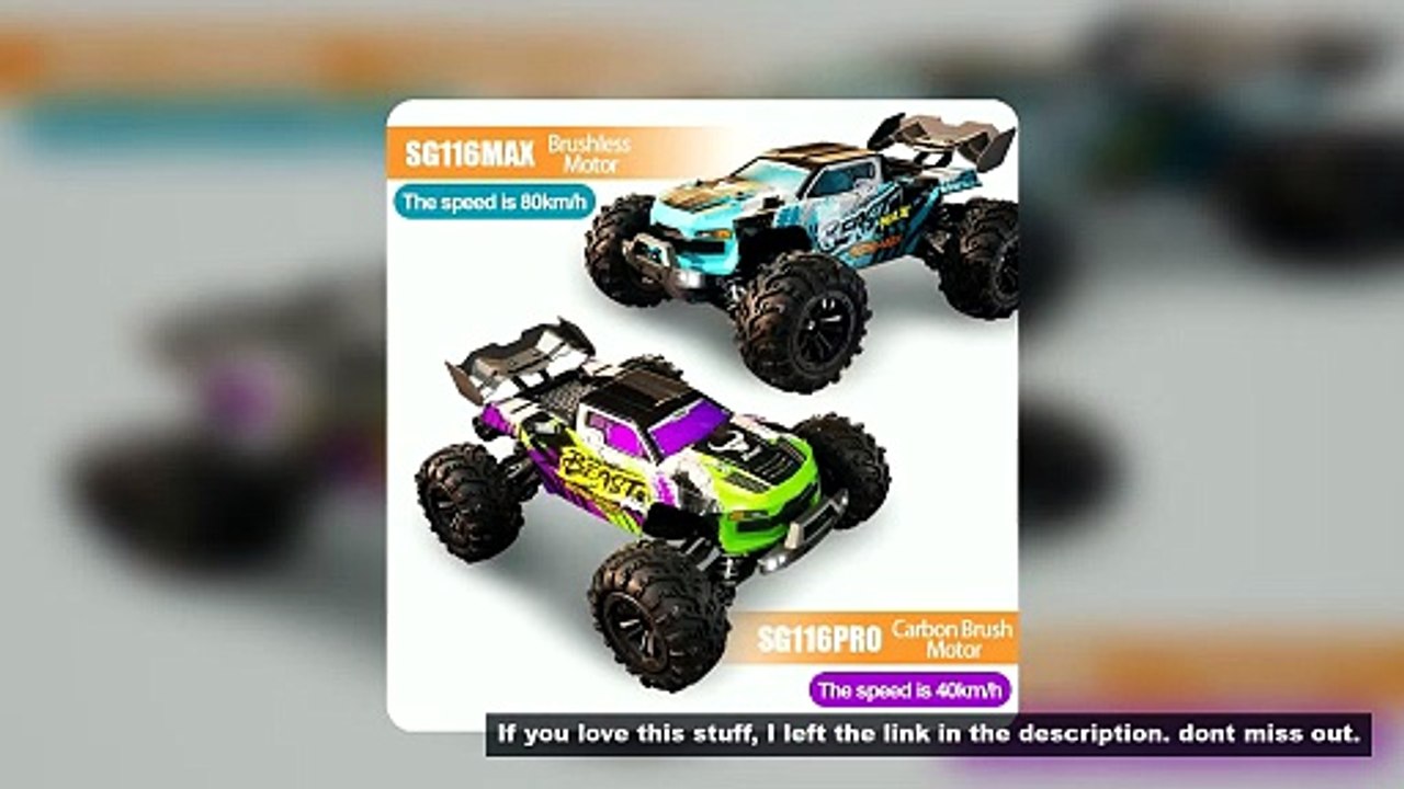 ZLL SG116 MAX RC Car 80KM/H High Speed Off-Road Drift Car Brushless 4WD Professional Racing Cars Rem